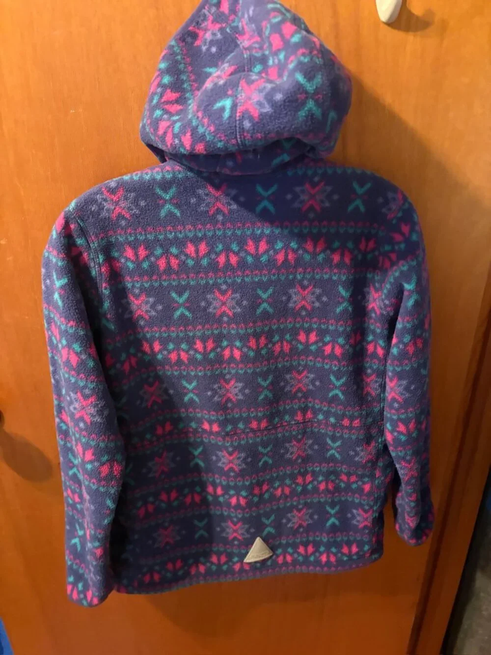 L.L. Bean Girls Large 12-14 Fleece Jacket Sweater Hoodie